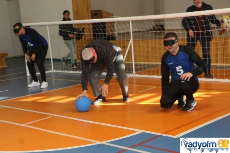 Engellilerle empati için goalball oynadılar