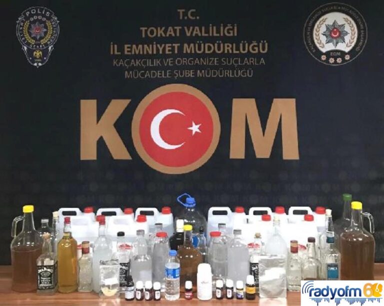 Tokat’ta sahte ve kaçak içki operasyonu: 13 gözaltı