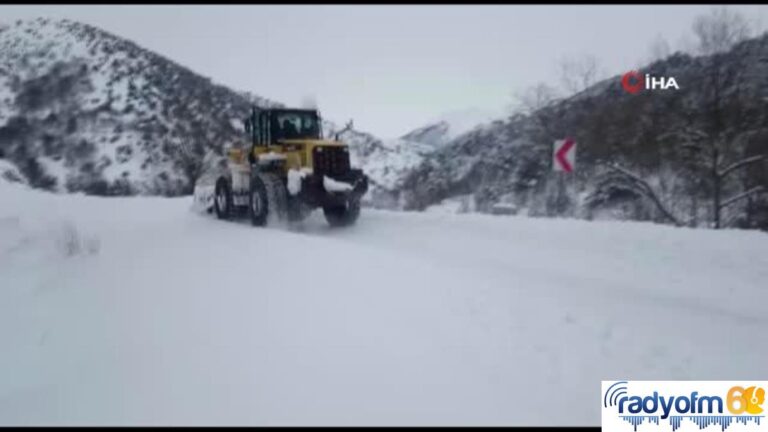 Hastaya ulaşmak için 1 metre karda mücadele verdiler