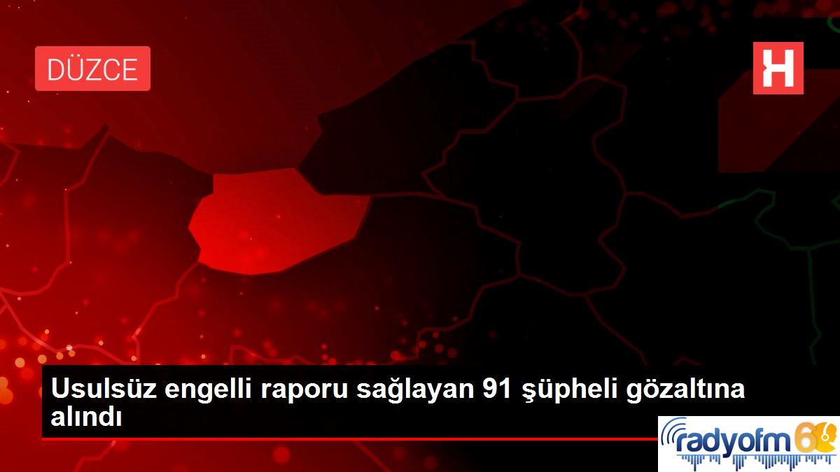 Son dakika gündem: Kocaeli merkezli “usulsüz engelli raporu” operasyonunda 91 şüpheli yakalandı