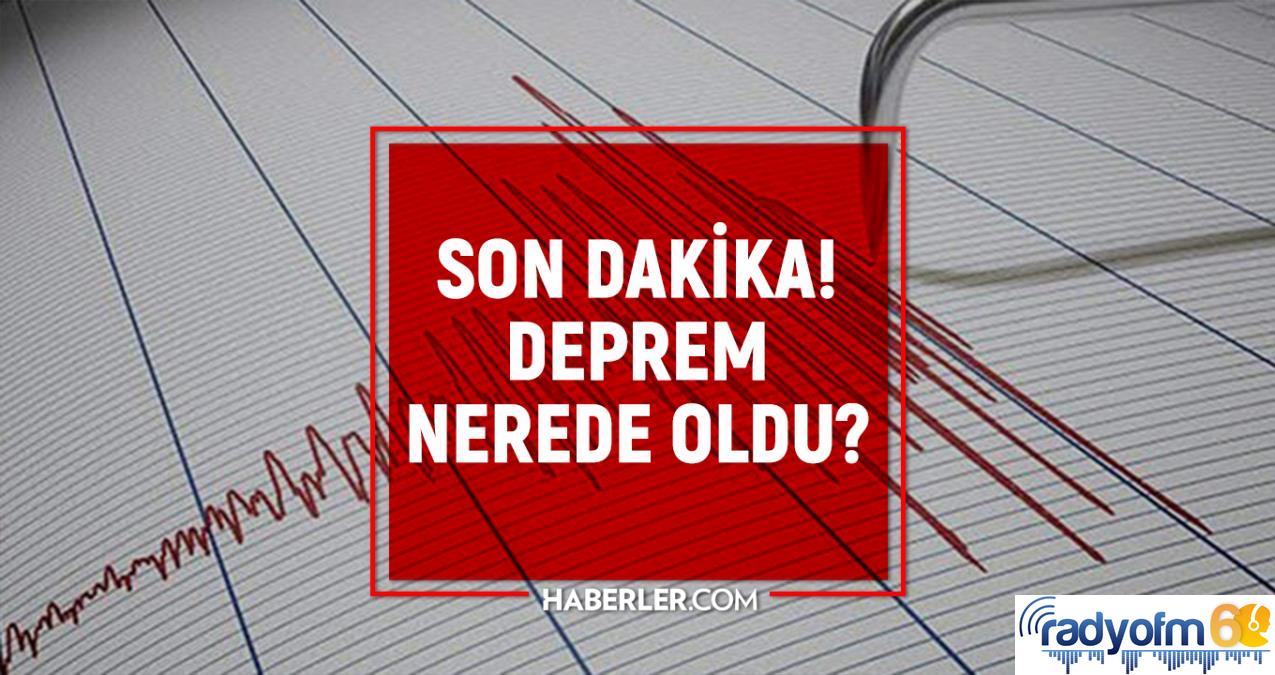Son Depremler! Bugün Tokat’ta deprem mi oldu? 11 Nisan AFAD ve Kandilli deprem listesi