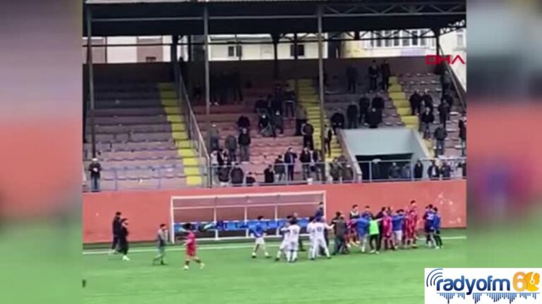 SPOR Amatör maçta iki takım futbolcuları kavga etti: 10 yaralı