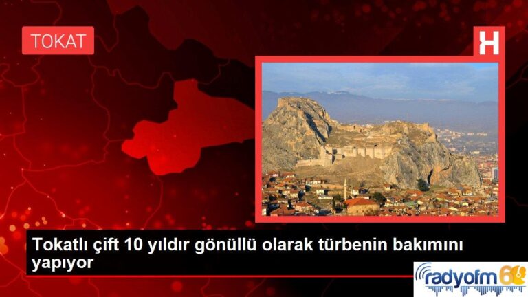 Tokatlı çift 10 yıldır gönüllü olarak türbenin bakımını yapıyor