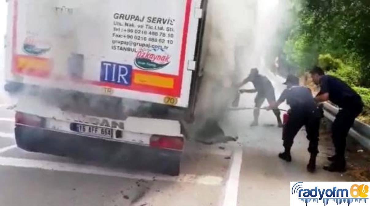 Son dakika haberi | TIR’da çıkan yangını, jandarma söndürdü