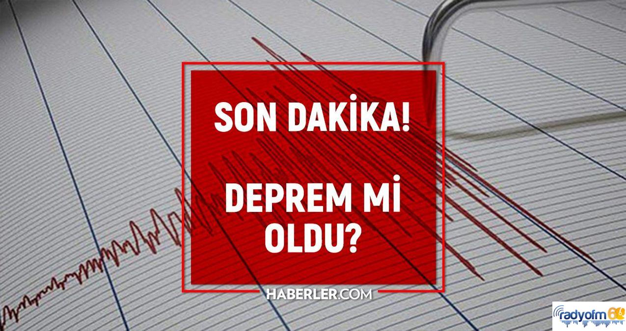 Tokat’ta deprem mi oldu? SON DAKİKA! Bugün Tokat’ta deprem mi oldu? AFAD ve Kandilli deprem listesi!